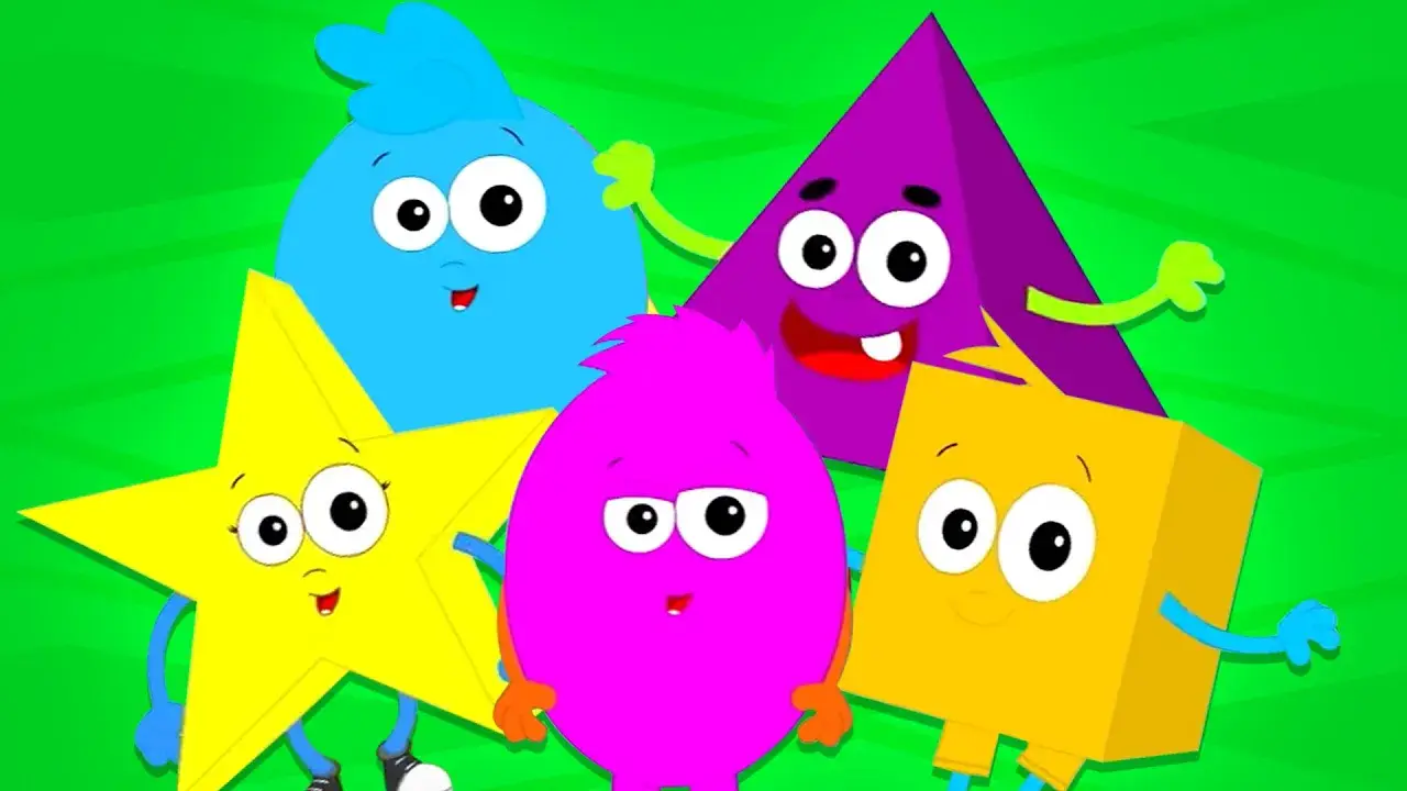 Five Little Shapes + More Educational Videos , Nursery Rhymes & Kids Songs
