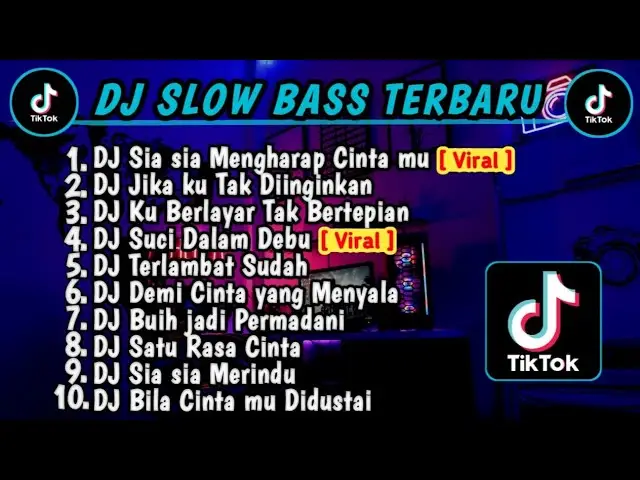 DJ SLOW BASS TERBARU 2023 || DJ VIRAL TIKTOK FULL BASS  DJ SIA SIA MENGHARAP CINTAMU | FULL ALBUM
