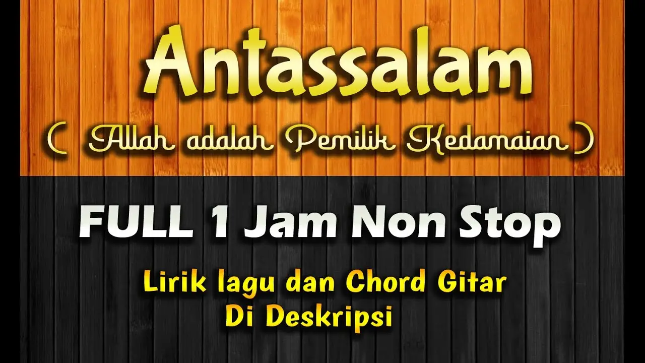 Sholawat Merdu - Antassalam Full 1 Jam Non Stop | Lirik Arab & Terjemahan | No Copyright