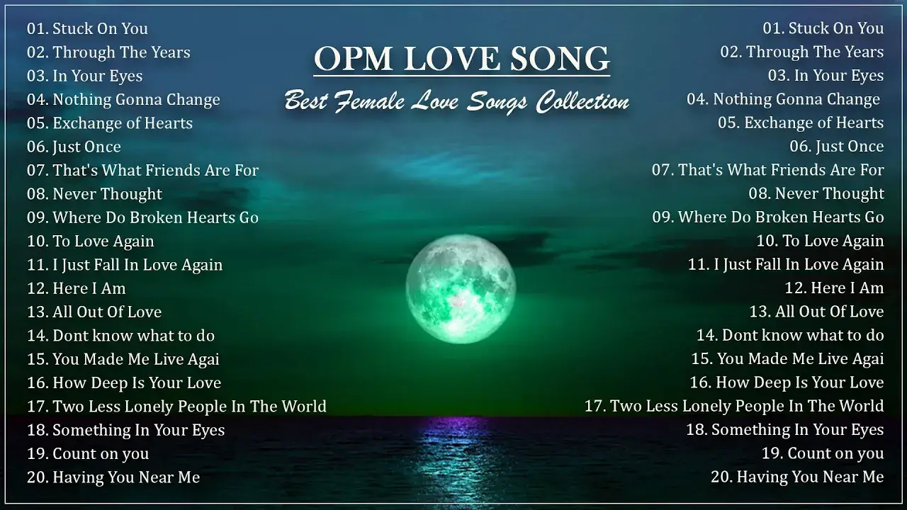 Classic Love Songs Medley ( Female Version ) - Beautifful OPM Love Song Of All Time
