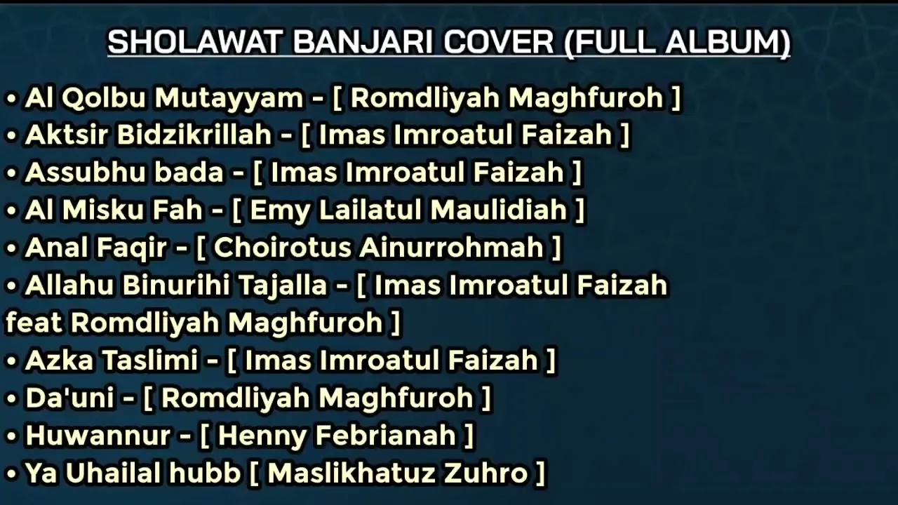Sholawat Al-Banjari Full Album