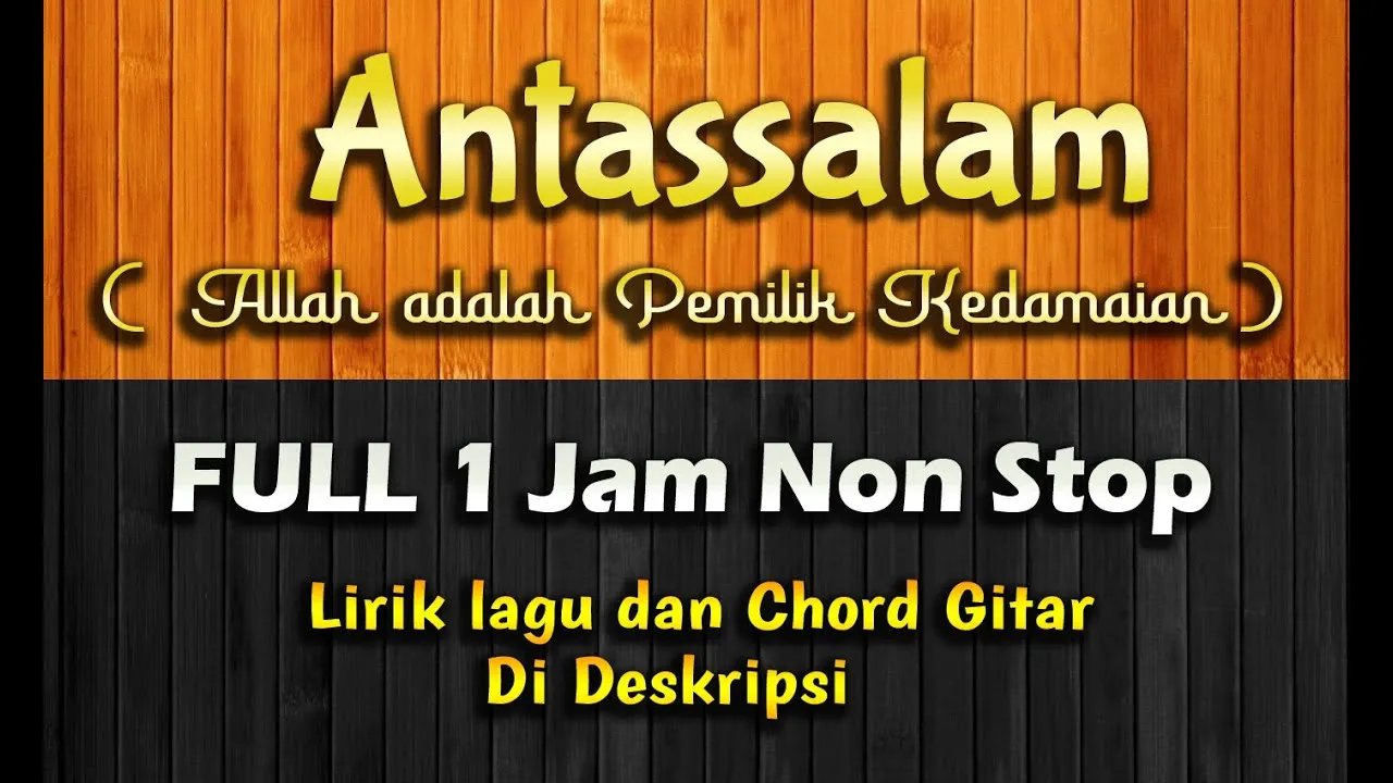 Sholawat Merdu - Antassalam Full 1 Jam Non Stop | Lirik Arab & Terjemahan | No Copyright