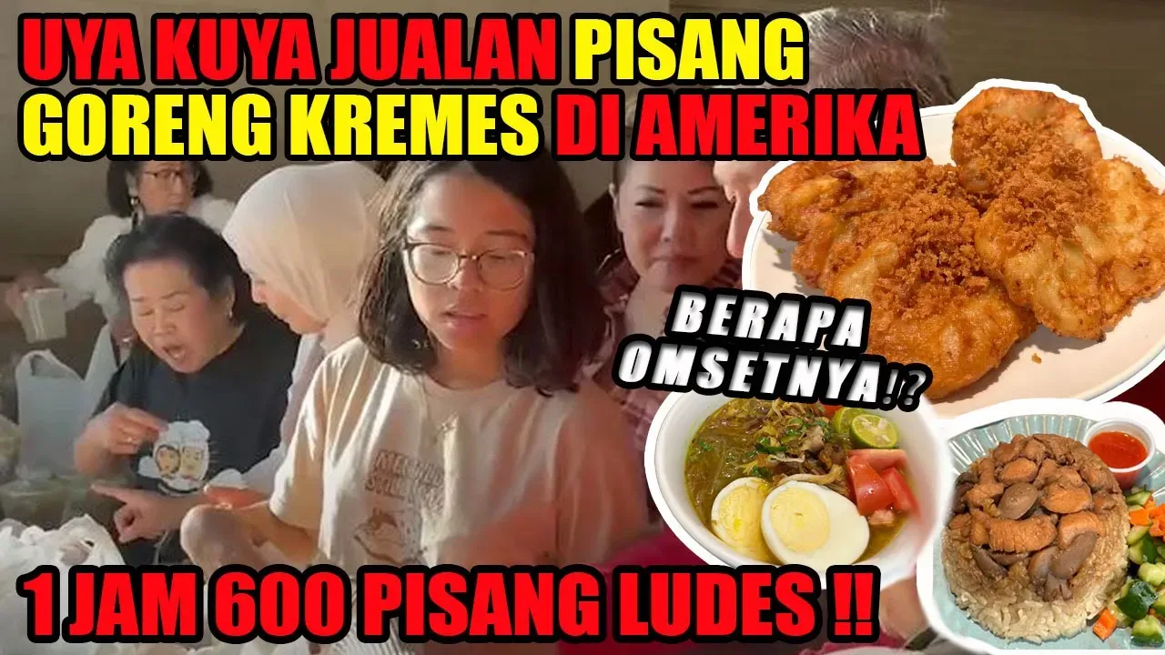 JUAL PISANG GORENG KREMES DI AMERIKA, OMSET SEHARI SEHARGA 1X NGE-HOST DI TV