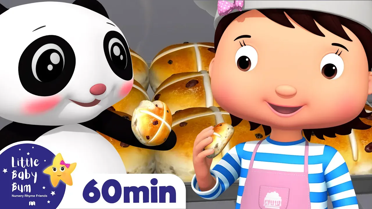 Hot Cross Buns - Baby Food Song | +More Little Baby Bum Kids Songs and Nursery Rhymes