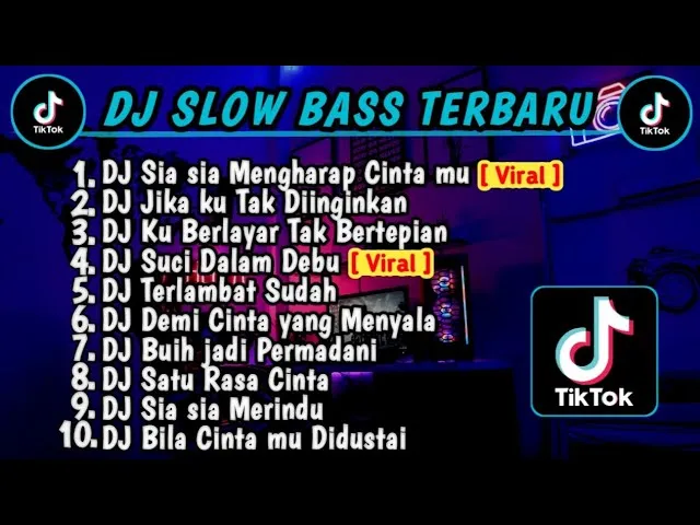 DJ SLOW BASS TERBARU 2023 || DJ VIRAL TIKTOK FULL BASS DJ SIA SIA MENGHARAP CINTAMU | FULL ALBUM