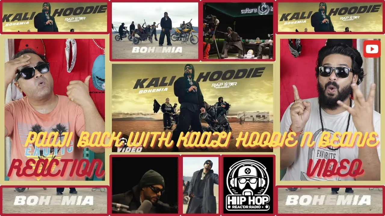 Kali Hoodie - BOHEMIA || Rap Star Reloaded || Reaction Video|| #reaction #bohemia #dhh #kaalihoodie